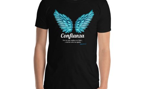 Alternative view of Camiseta de manga corta unisex - Confianza - Isaías 40:31