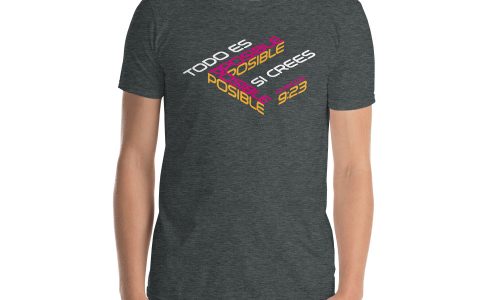 Camiseta de manga corta unisex - Todo es posible - Mr. 9:23